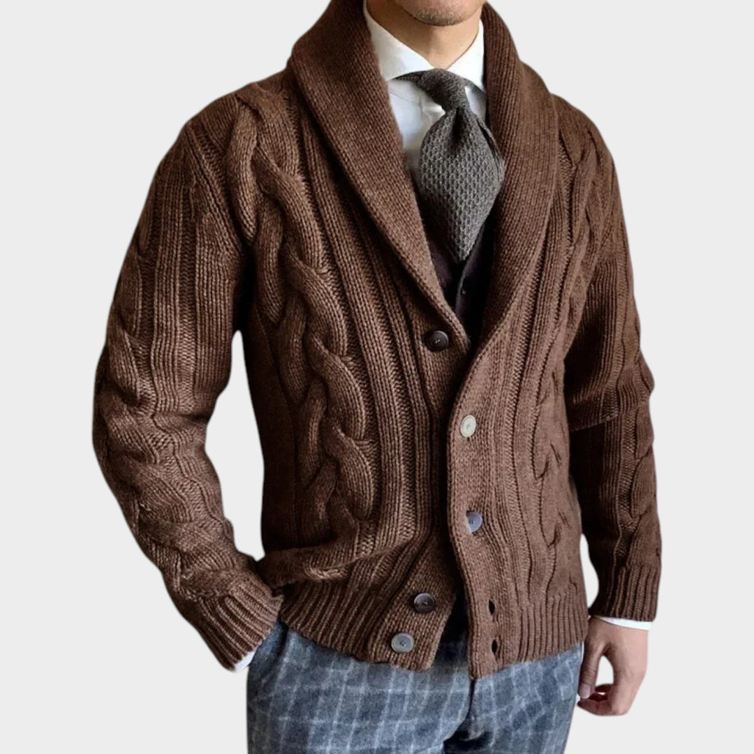 Button-Up Knit  | Woolen Coat