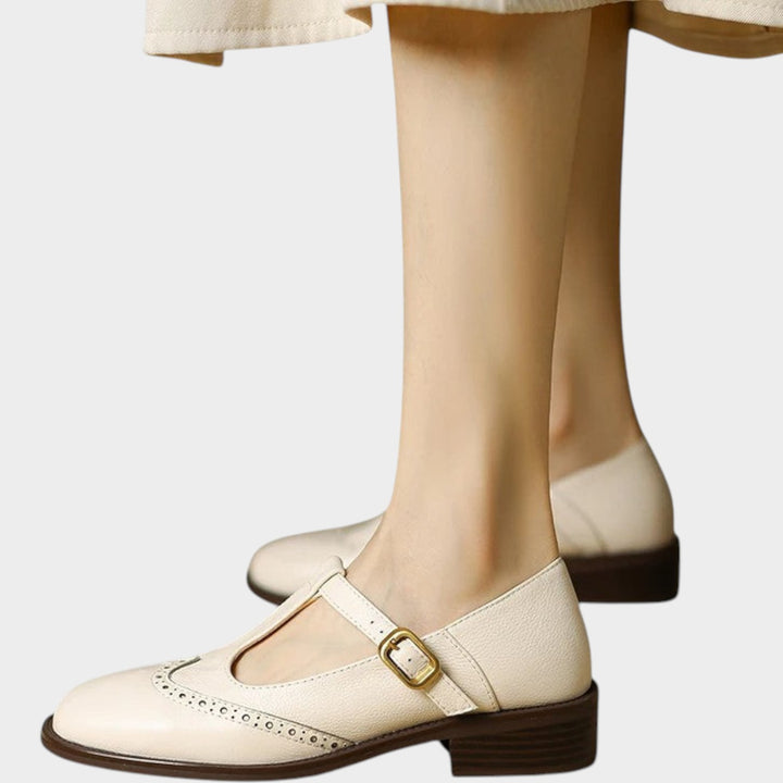Women’s Mary Jane Shoes Casual Buckle Strap Low Heel Flats