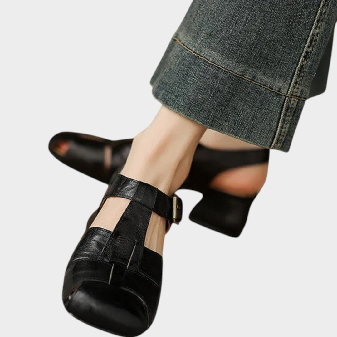 Women’s Mary Jane Shoes Casual Closed Toe Buckle Low Heel