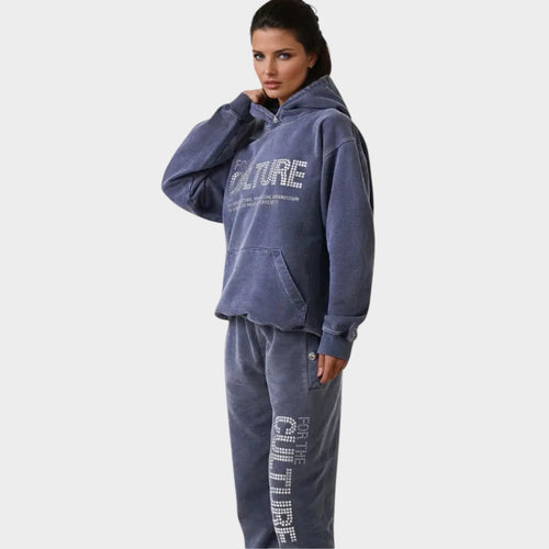 Women's Oversized Graphic Hoodie | Casual Pullover Sweatshirt