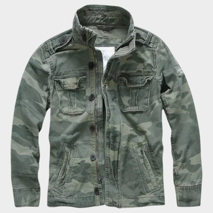 Retro Denim Jacket with Multiple Pockets