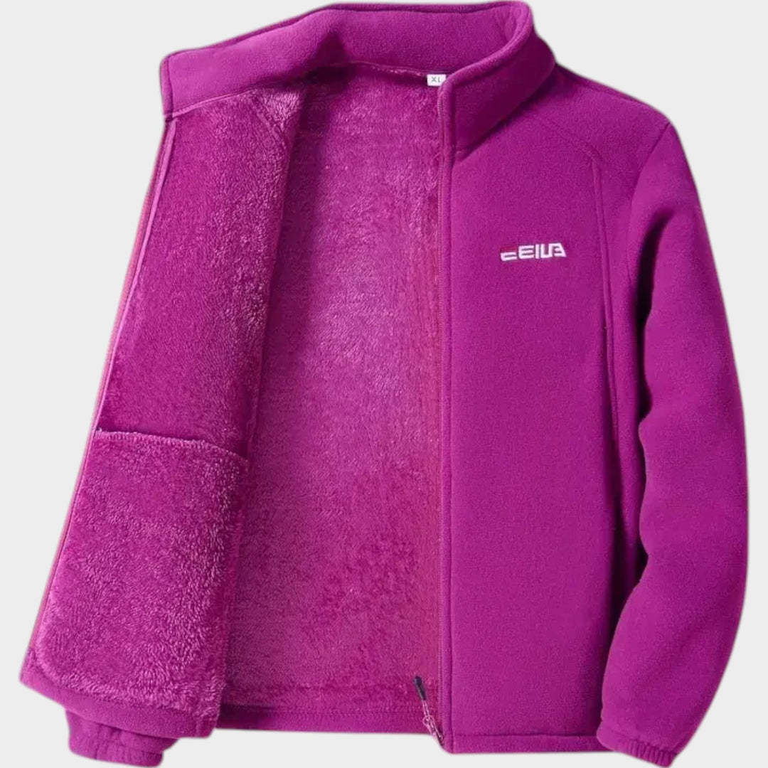 Women’s Fleece Jacket Thermal Zip Up Casual Fit