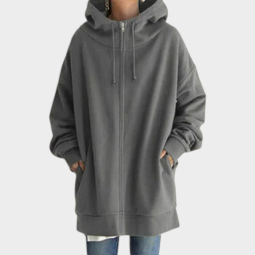 Women's Hoodie Oversized Full Front Zip