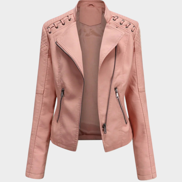 Women’s Leather Jacket Smart Casual Classic Style