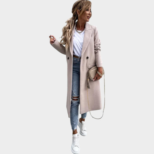 Women's Double Breasted Wool Coat