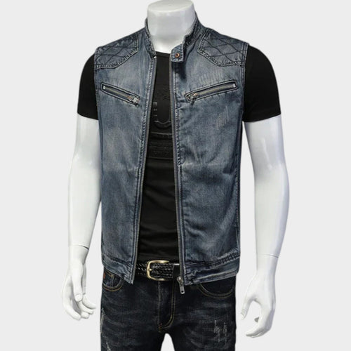 Men's Retro | Distressed Denim Jacket