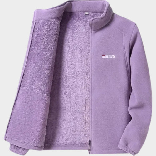 Women’s Fleece Jacket Thermal Zip Up Casual Fit