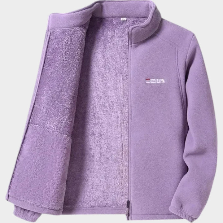 Women’s Fleece Jacket Thermal Zip Up Casual Fit