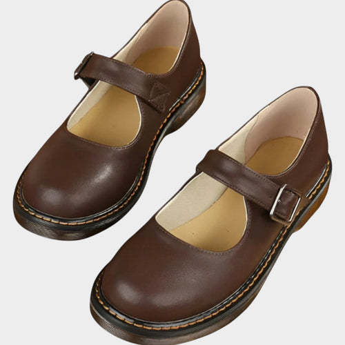 Women’s Mary Jane Shoes Casual Vintage Buckle Strap Flats