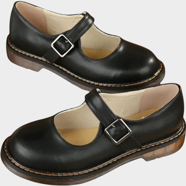 Women’s Mary Jane Shoes Casual Vintage Buckle Strap Flats