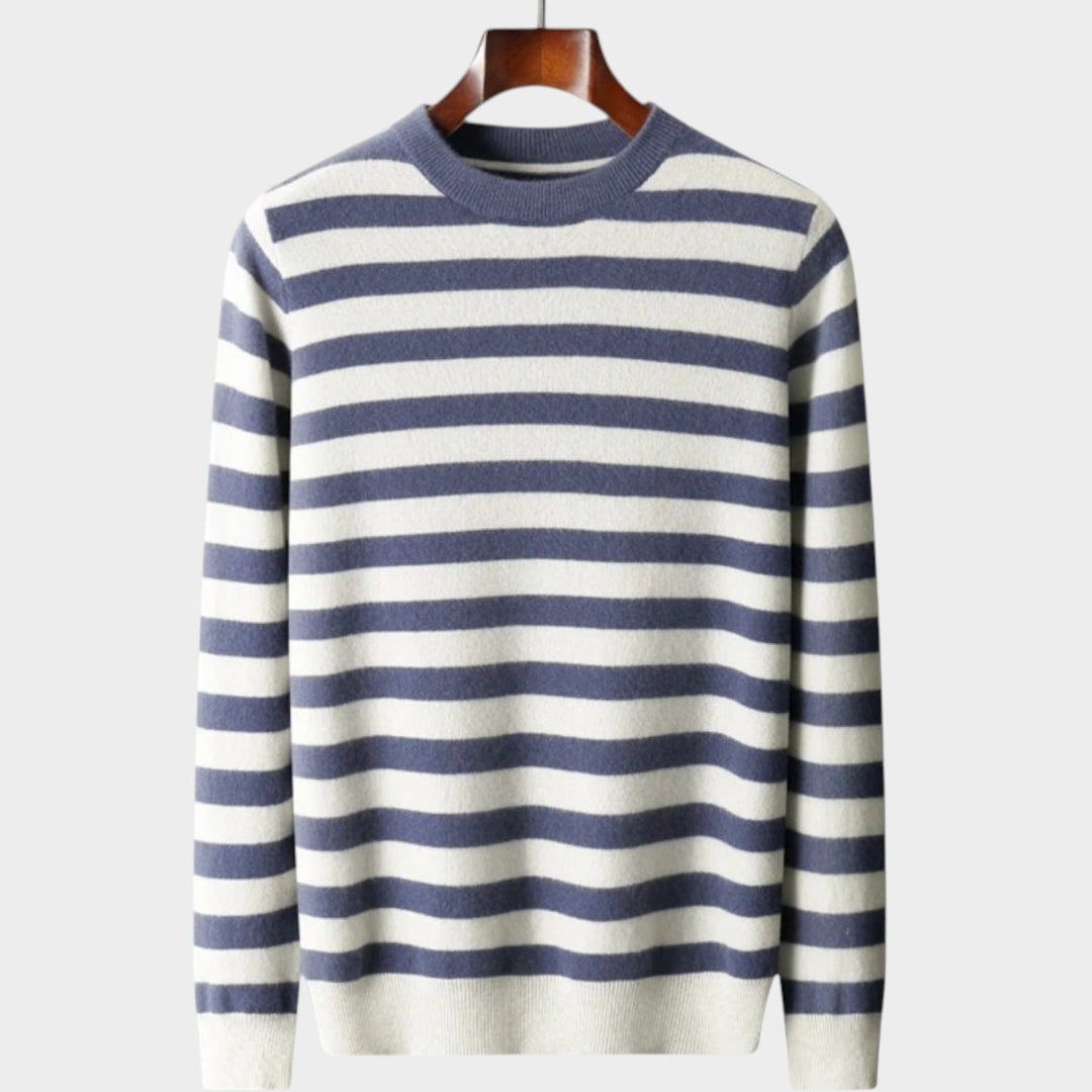 Cashmere Stripe Pattern Sweater