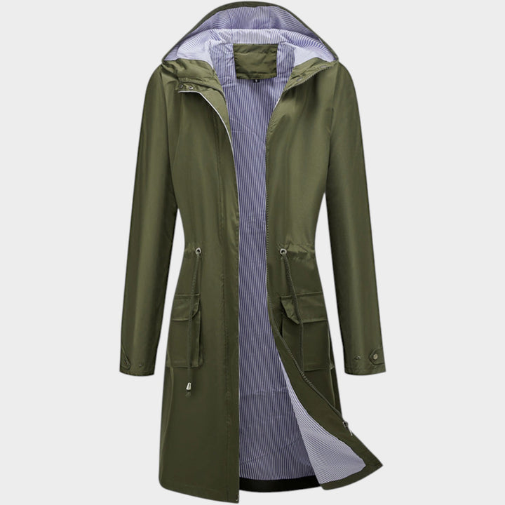 Women’s Waterproof Raincoat Hooded Adjustable Drawstring