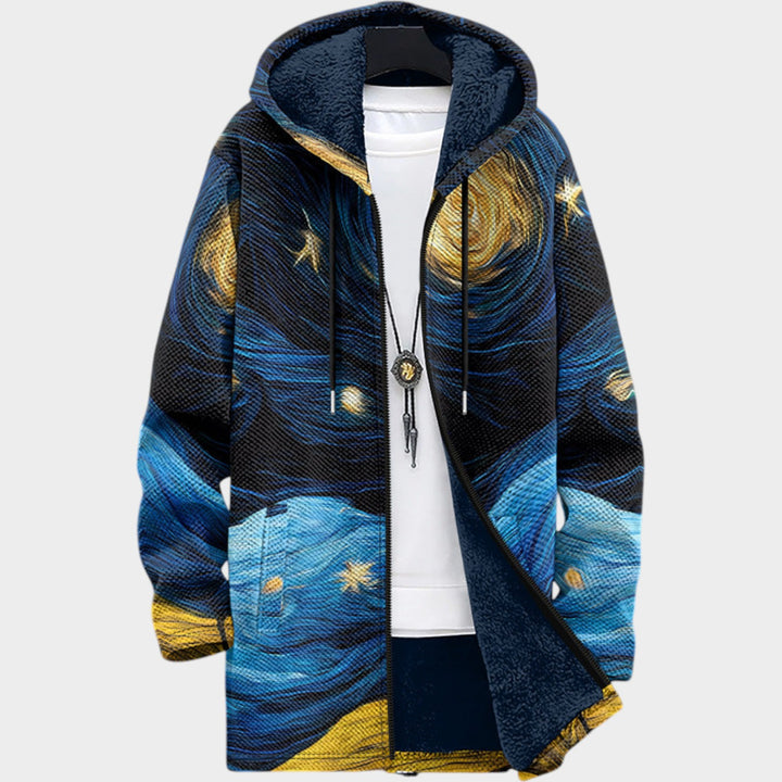 Women’s Fleece Jacket Ornamental Knit Design