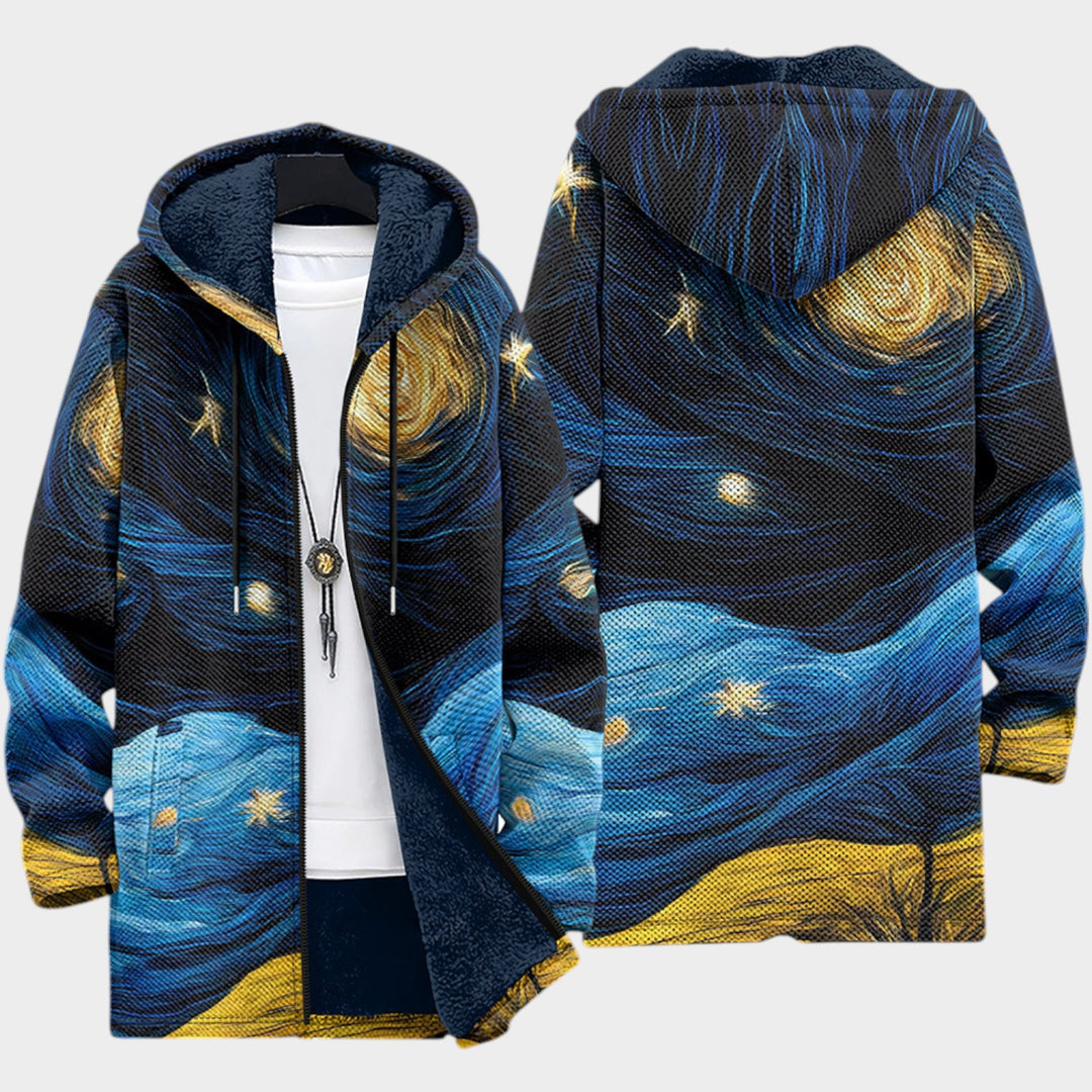 Women’s Fleece Jacket Ornamental Knit Design
