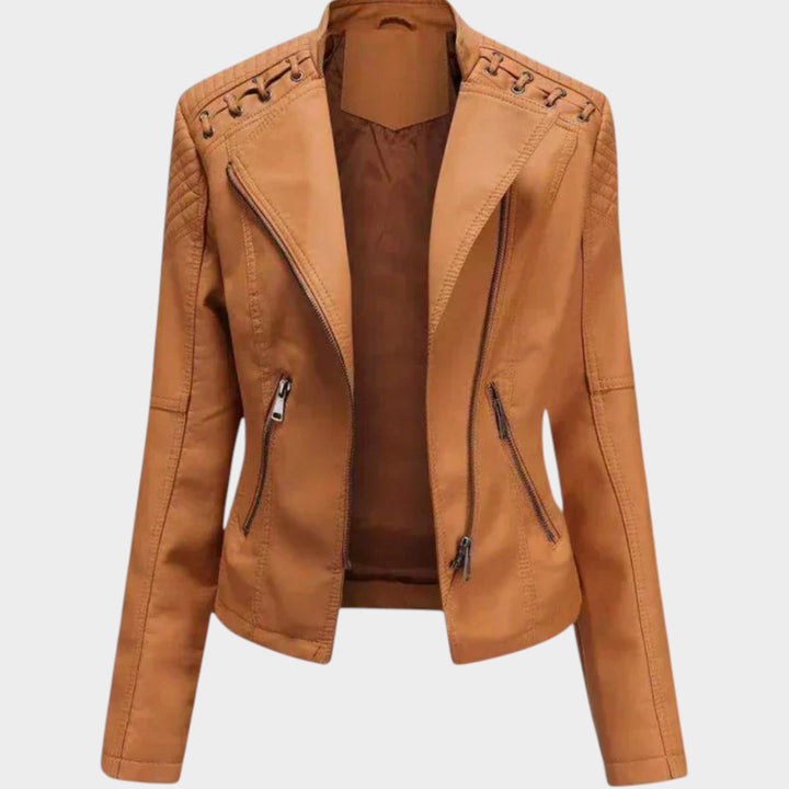 Women’s Leather Jacket Smart Casual Classic Style