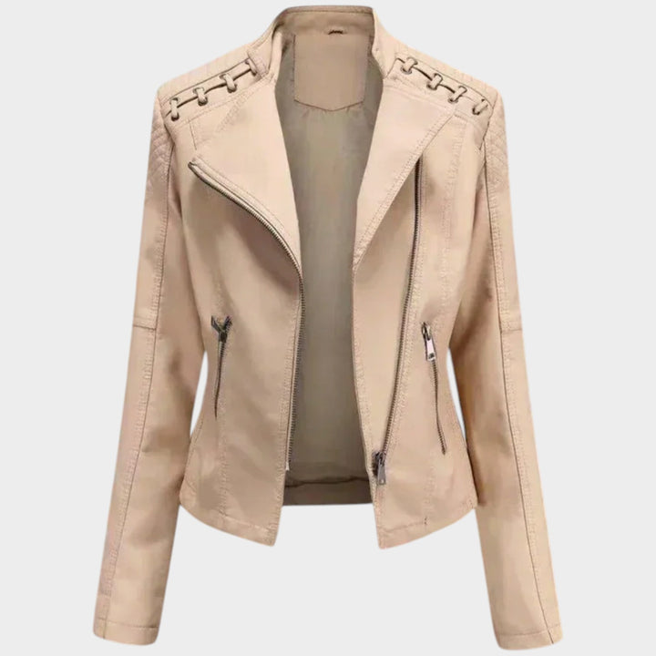 Women’s Leather Jacket Smart Casual Classic Style