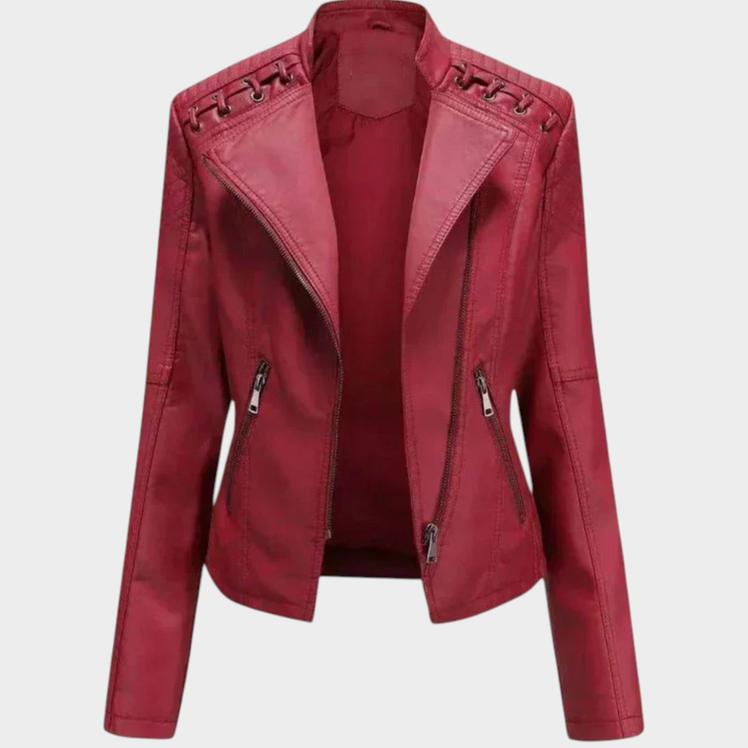 Women’s Leather Jacket Smart Casual Classic Style