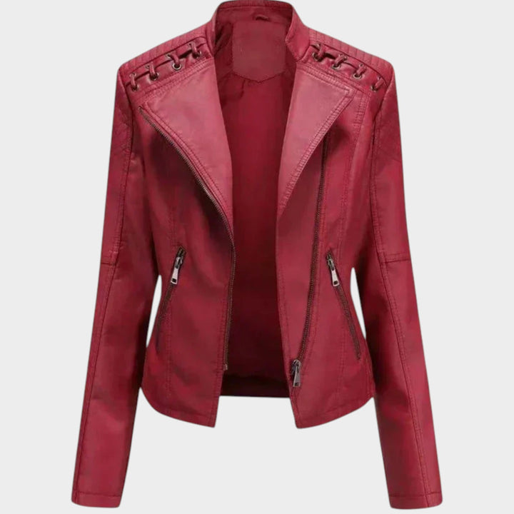 Women’s Leather Jacket Smart Casual Classic Style