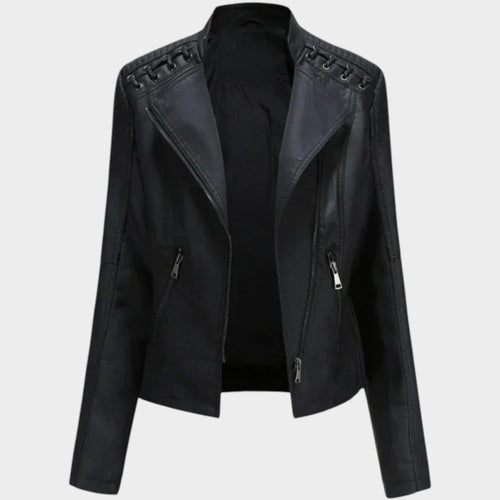 Women’s Leather Jacket Smart Casual Classic Style