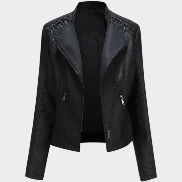 Women’s Leather Jacket Smart Casual Classic Style