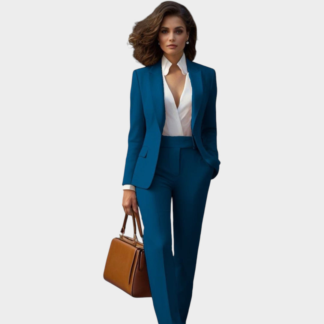 Women’s Suit Blazer Pants Set Formal Slim Fit
