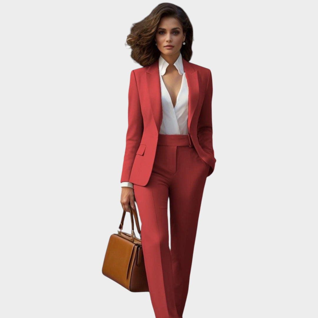 Women’s Suit Blazer Pants Set Formal Slim Fit