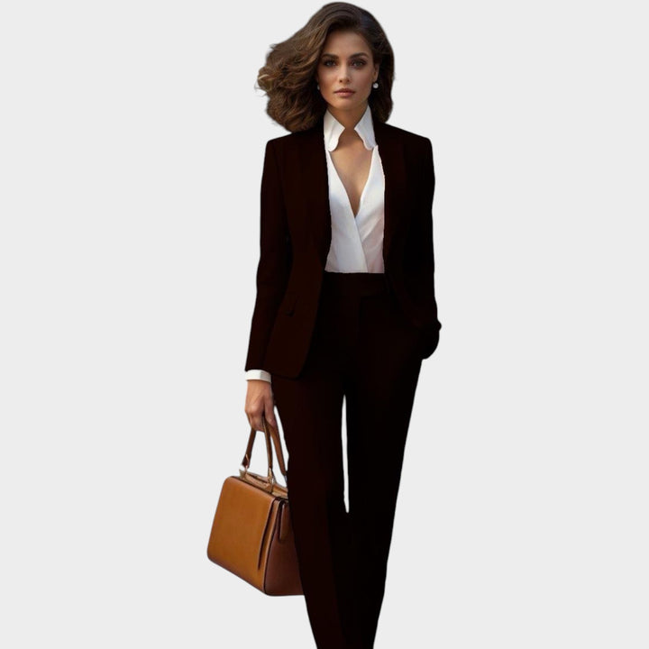 Women’s Suit Blazer Pants Set Formal Slim Fit