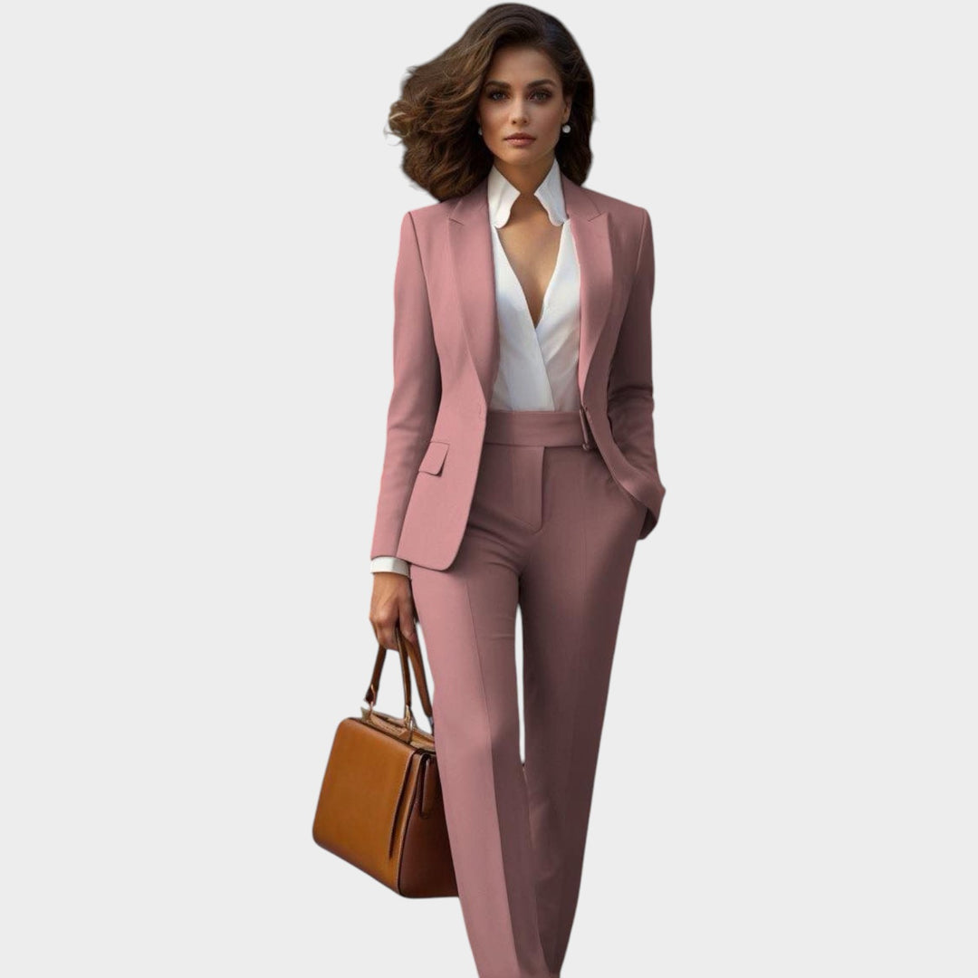 Women’s Suit Blazer Pants Set Formal Slim Fit