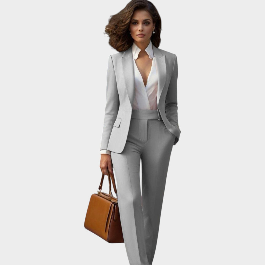 Women’s Suit Blazer Pants Set Formal Slim Fit