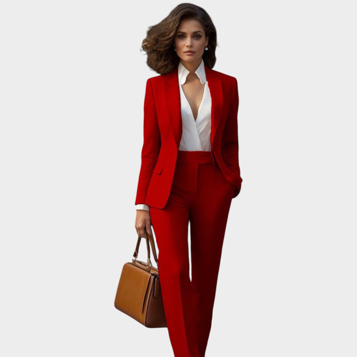 Women’s Suit Blazer Pants Set Formal Slim Fit
