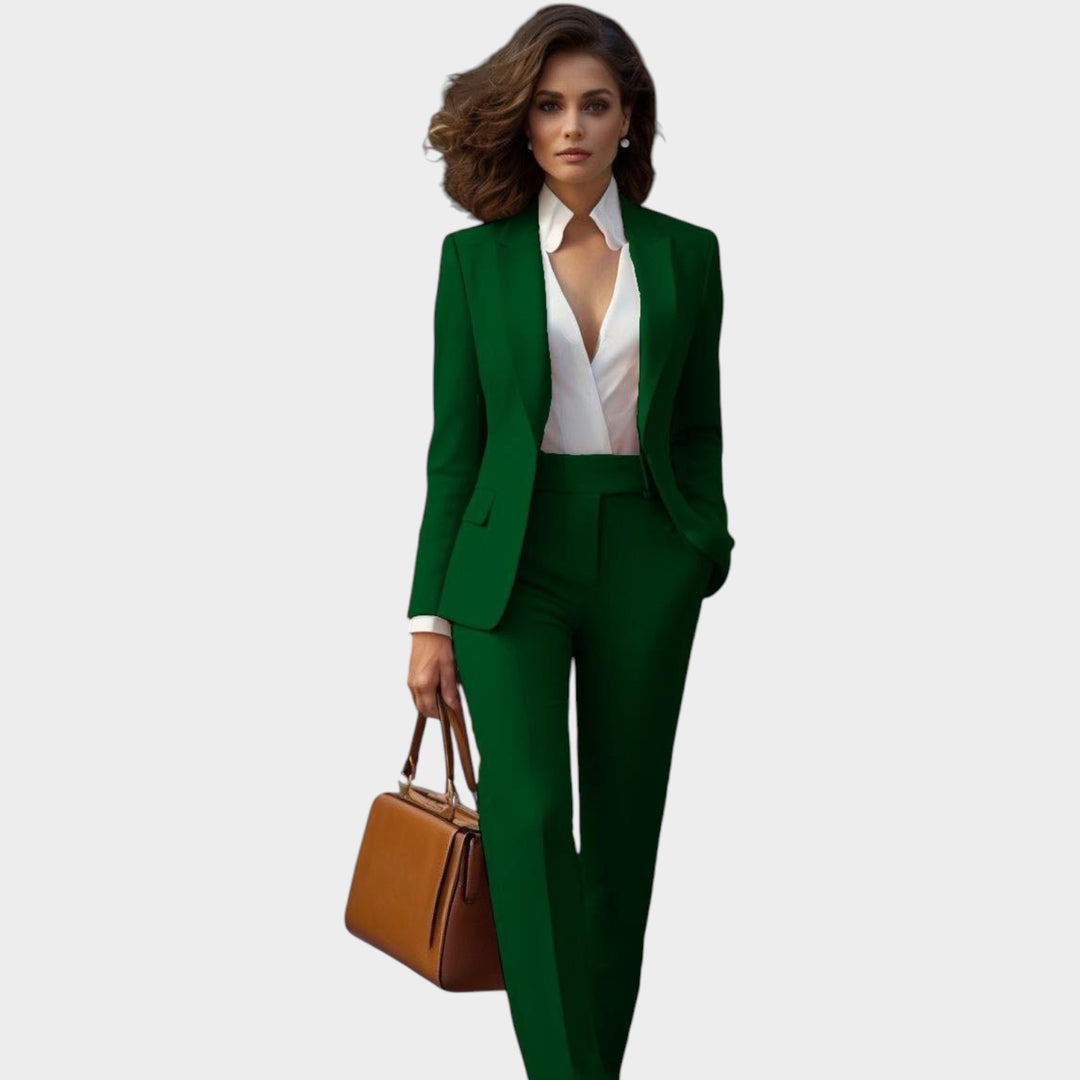 Women’s Suit Blazer Pants Set Formal Slim Fit