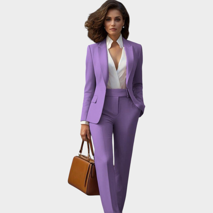 Women’s Suit Blazer Pants Set Formal Slim Fit
