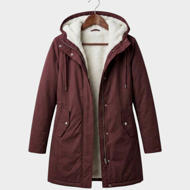 Women’s Winter Coat Fleece Lined Long Line