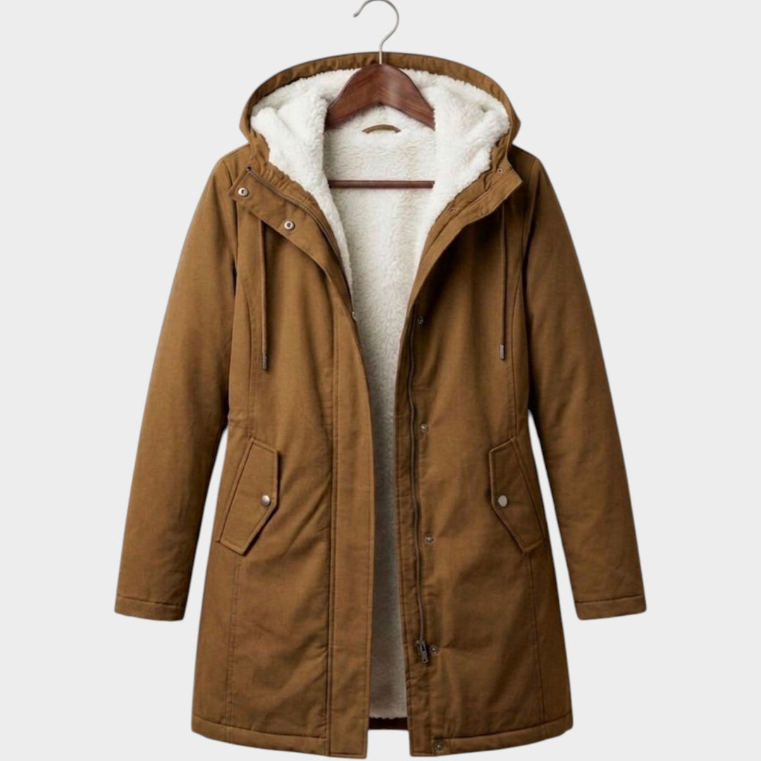 Women’s Winter Coat Fleece Lined Long Line