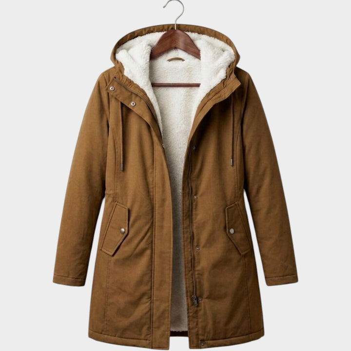 Women’s Winter Coat Fleece Lined Long Line