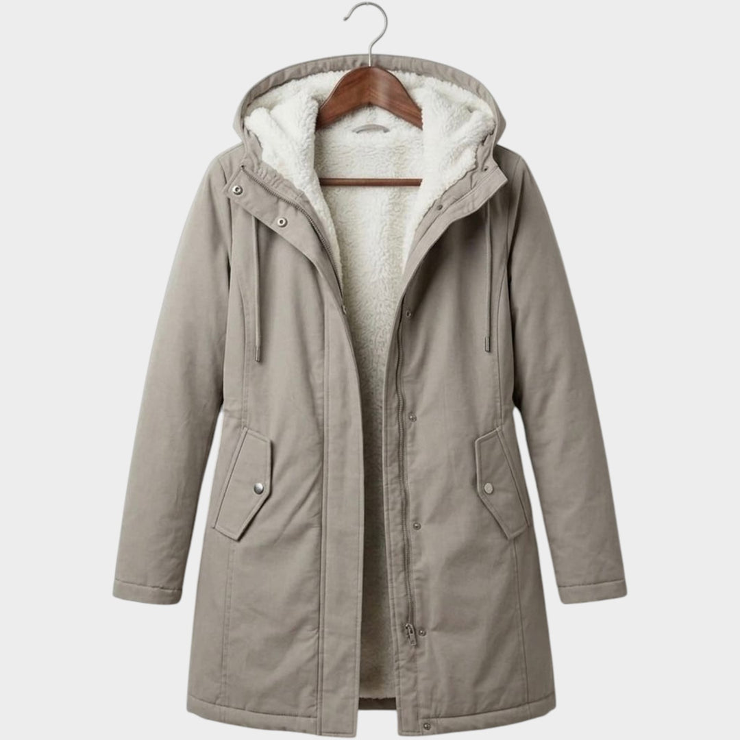 Women’s Winter Coat Fleece Lined Long Line
