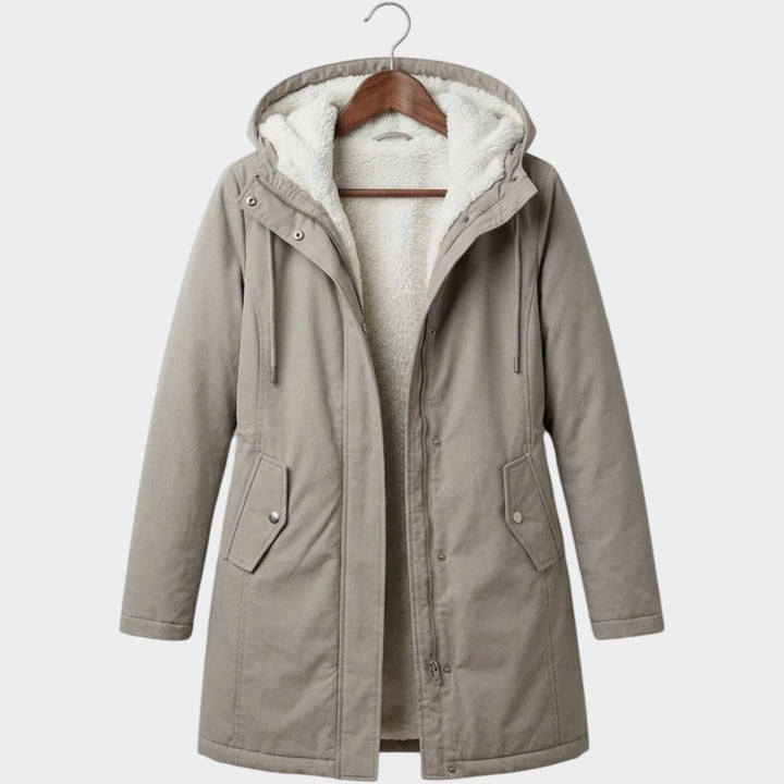 Women’s Winter Coat Fleece Lined Long Line