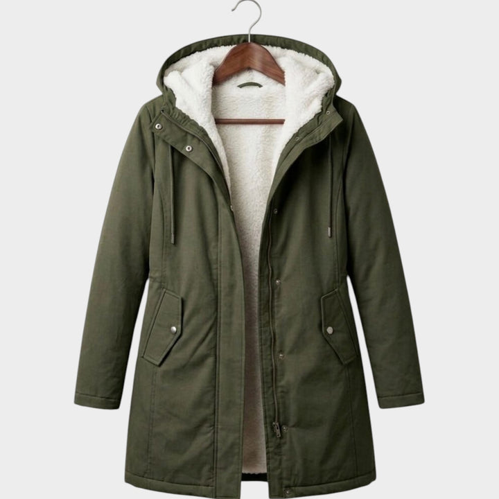 Women’s Winter Coat Fleece Lined Long Line