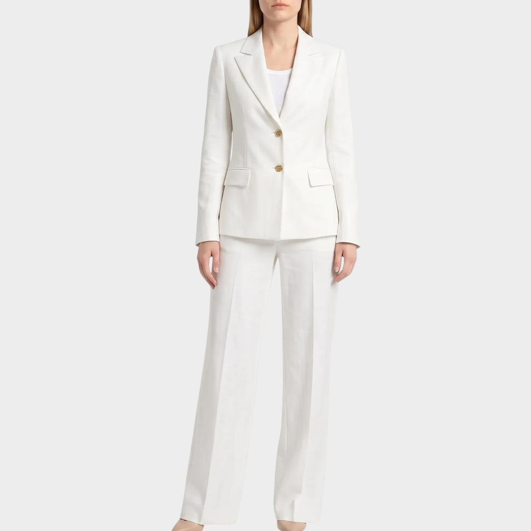 Women’s Suit Set Two Piece Blazer Wide Leg Trousers