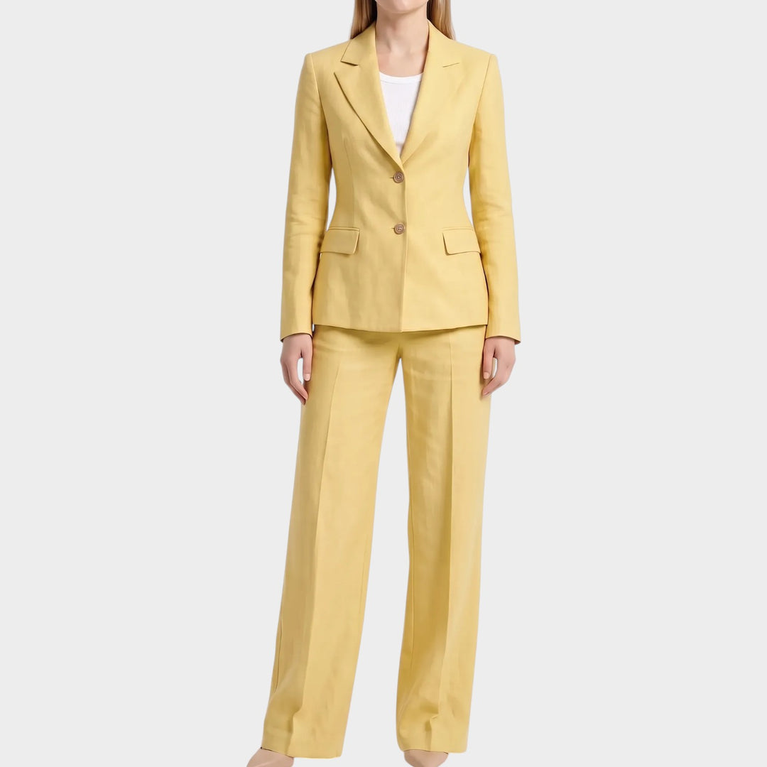 Women’s Suit Set Two Piece Blazer Wide Leg Trousers