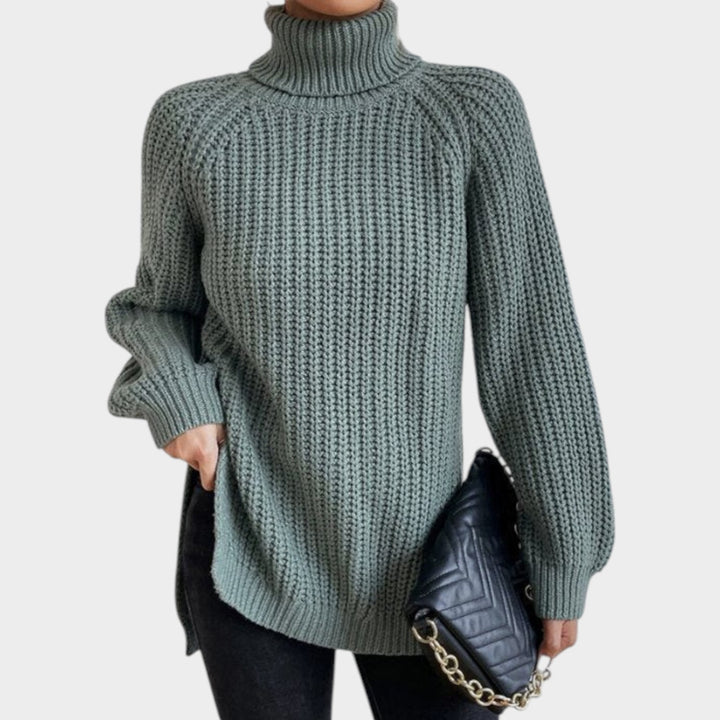 Women’s Turtleneck Sweater Long Sleeve Classic Knit Style