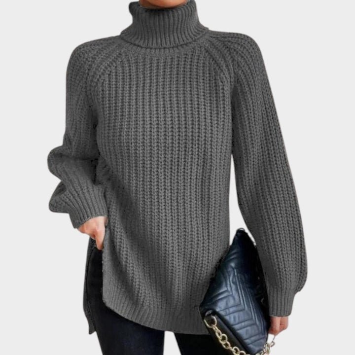 Women’s Turtleneck Sweater Long Sleeve Classic Knit Style