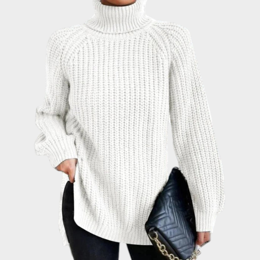 Women’s Turtleneck Sweater Long Sleeve Classic Knit Style