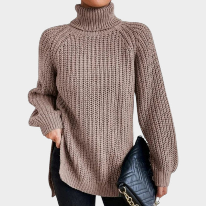 Women’s Turtleneck Sweater Long Sleeve Classic Knit Style