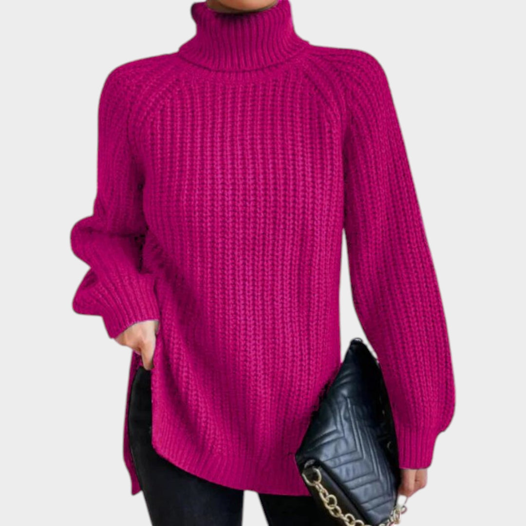 Women’s Turtleneck Sweater Long Sleeve Classic Knit Style