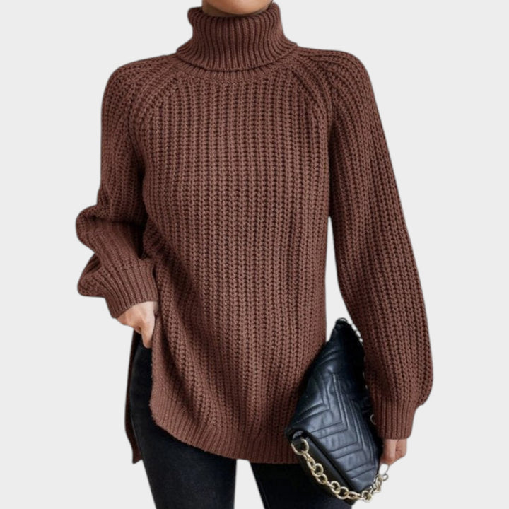Women’s Turtleneck Sweater Long Sleeve Classic Knit Style