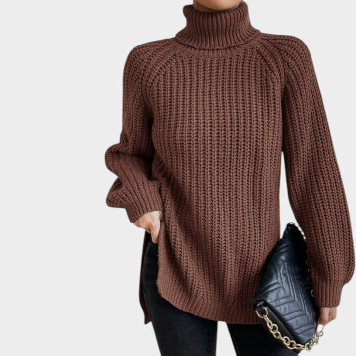 Women’s Turtleneck Sweater Long Sleeve Classic Knit Style