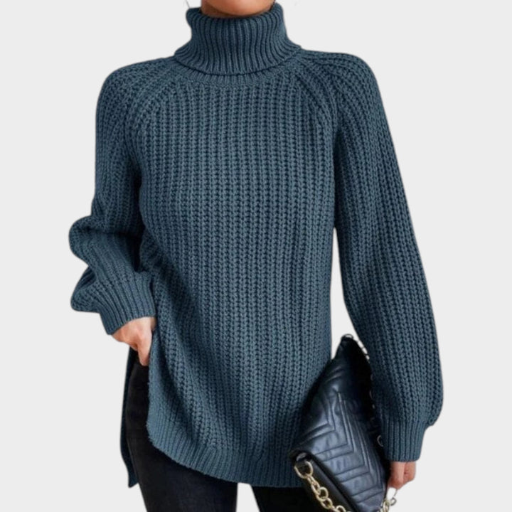 Women’s Turtleneck Sweater Long Sleeve Classic Knit Style
