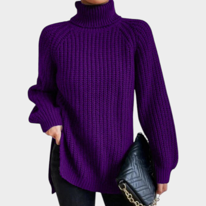 Women’s Turtleneck Sweater Long Sleeve Classic Knit Style