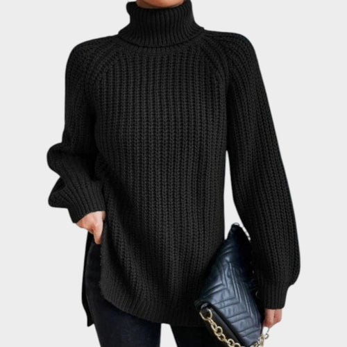 Women’s Turtleneck Sweater Long Sleeve Classic Knit Style